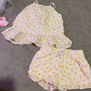 2 piece linen cotton summer outfit set